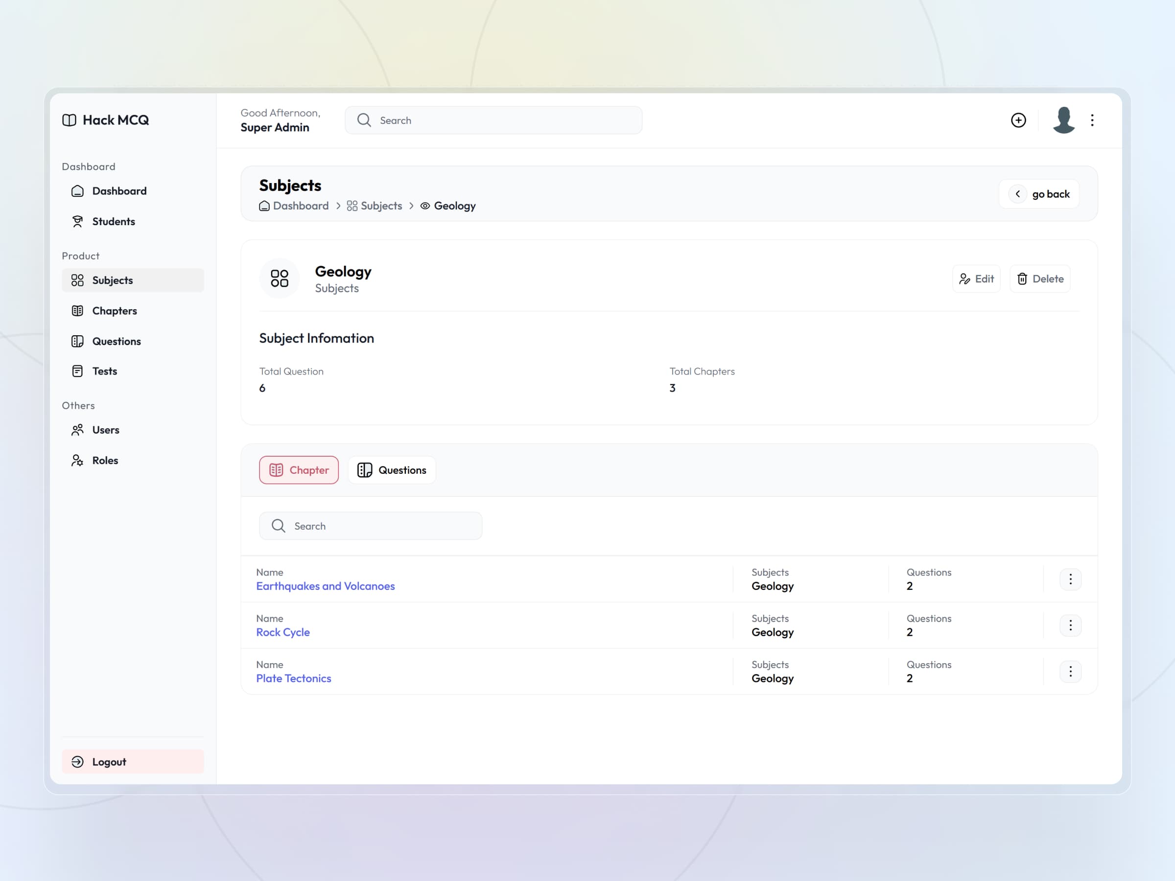 HackMCQ Adaptive Exam Practice Platform