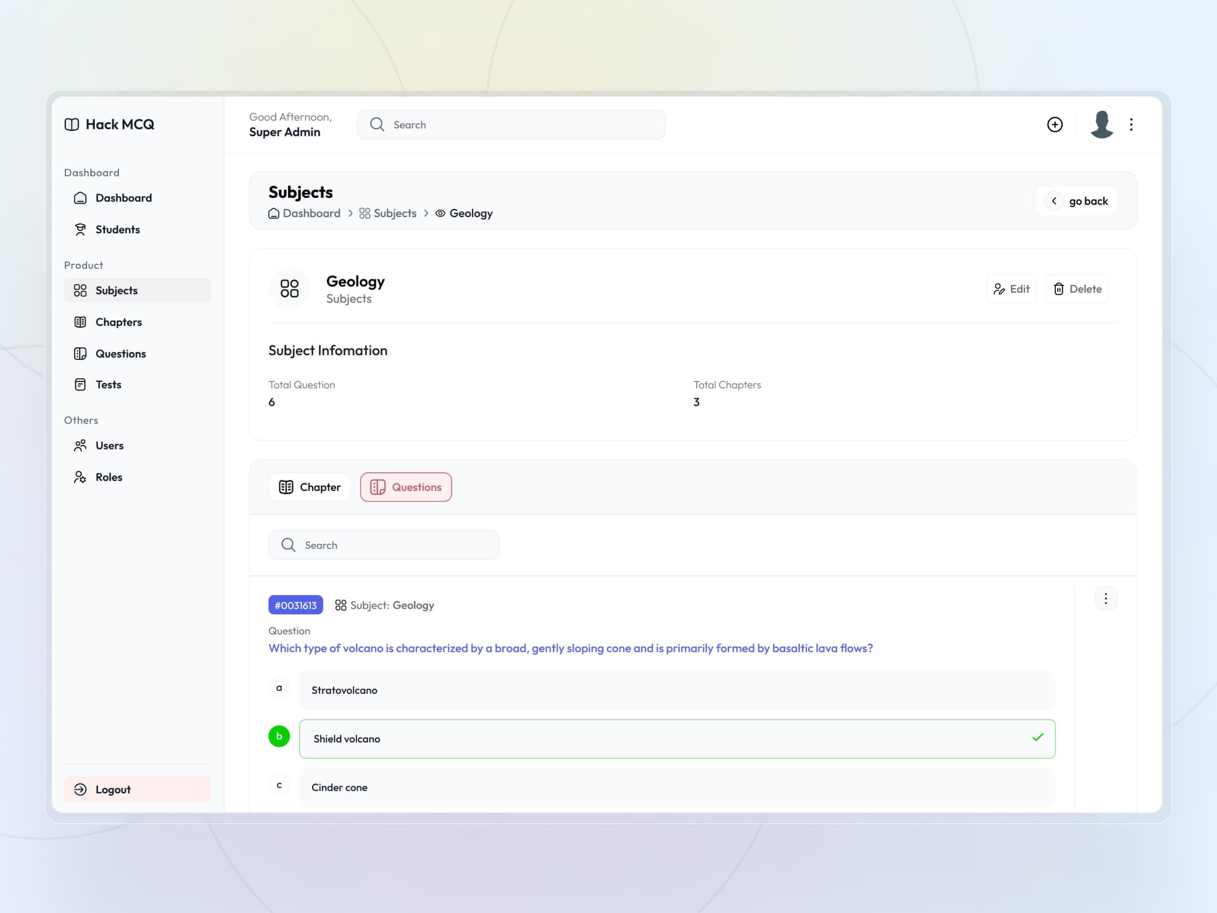 HackMCQ Adaptive Exam Practice Platform