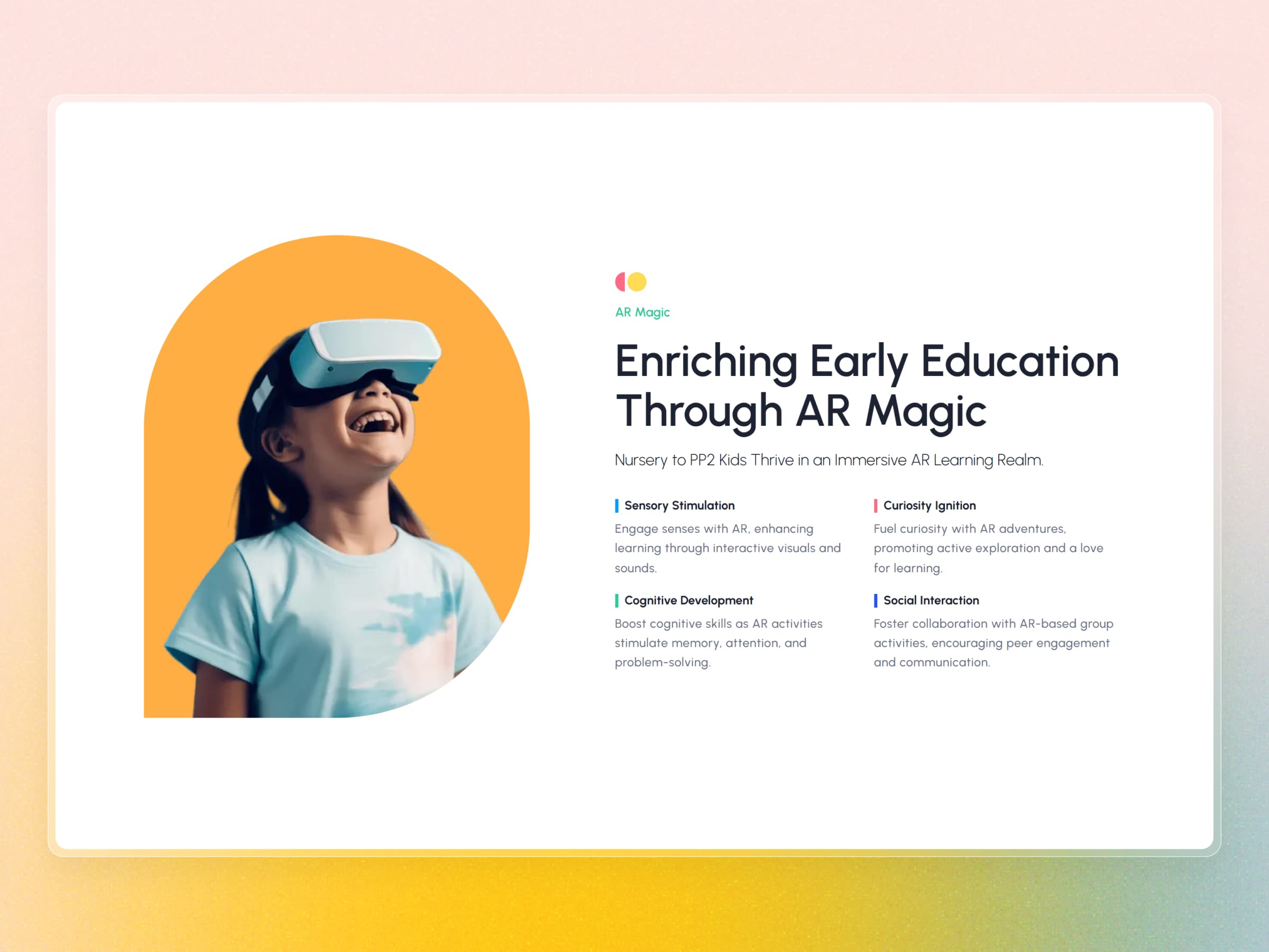 Siddhi Early Learning Center Website | Craftnotion