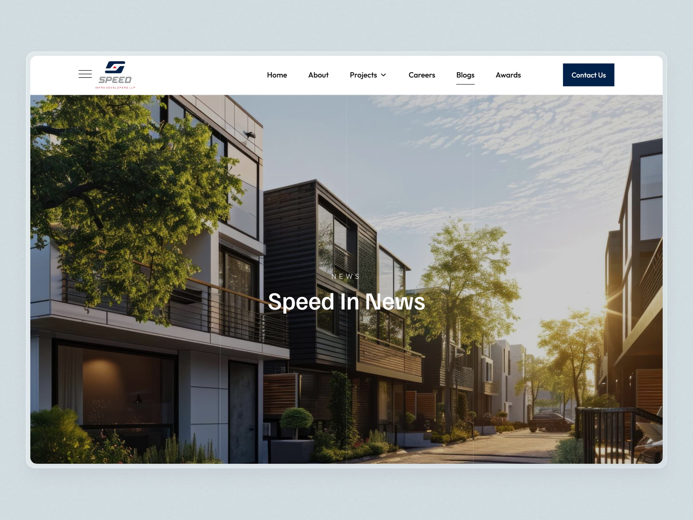 Speed Infra Real Estate Website | Craftnotion