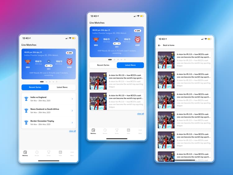 Minority website mockup